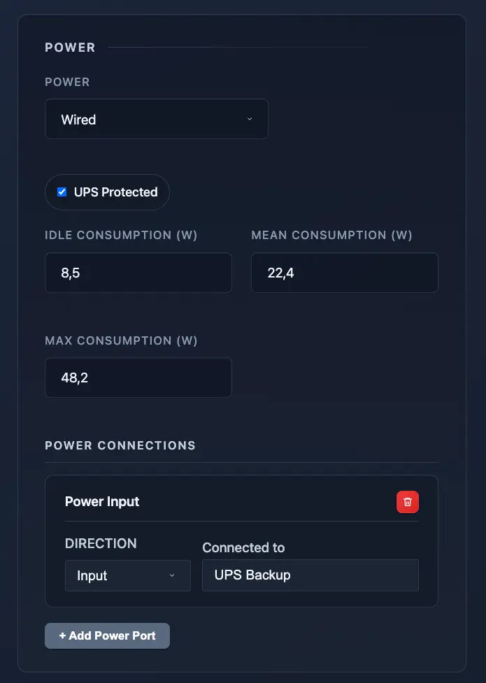 Smart Home Planner デバイス電源のスクリーンショット